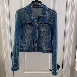 American Eagle distressed cropped Jean jacket, Medium